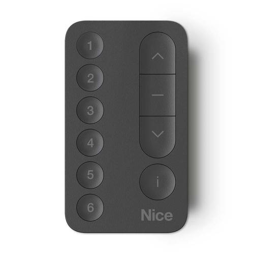 NICMINIDOMI6B Mini-trasmettitore bidirezionale portatile, 6 canali, nero