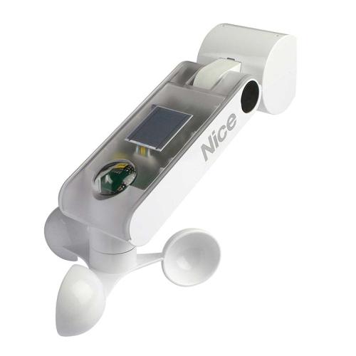 NICNEMOWSRT Sensore Vento-Sole-Pioggia, via radio, con alimentazione da rete elettrica