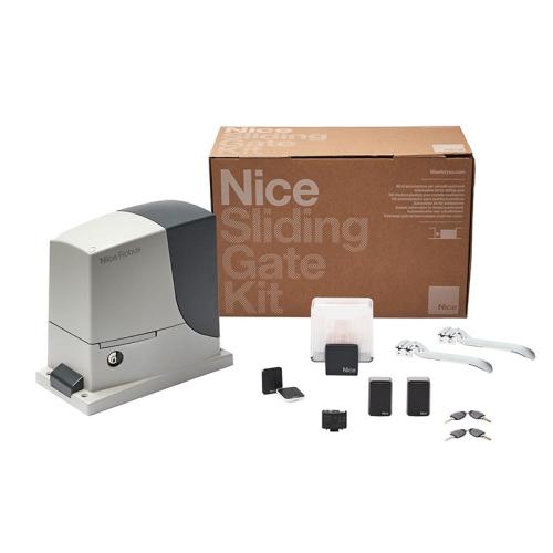 NICRB1000BDKCE Kit bidirezionale per l'automazione di cancelli scorrevoli fino a 1000 kg, 24 Vdc, centrale integrata