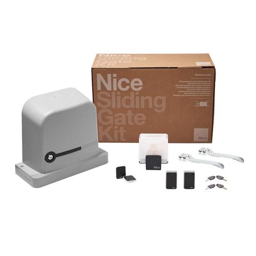 NICRO600KCE Kit per l’automazione di cancelli scorrevoli fino a 600 kg, 230 Vac, centrale integrata