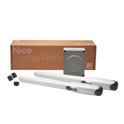 NICWINGO3524KCE Kit per l'automazione di cancelli a battente con ante fino a 3,5 m, 24 Vdc, montaggio esterno