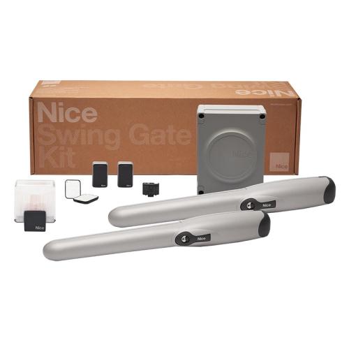 NICWINGO4BDKCE Kit per l'automazione di cancelli a battente con ante fino a 2 m, 
montaggio esterno